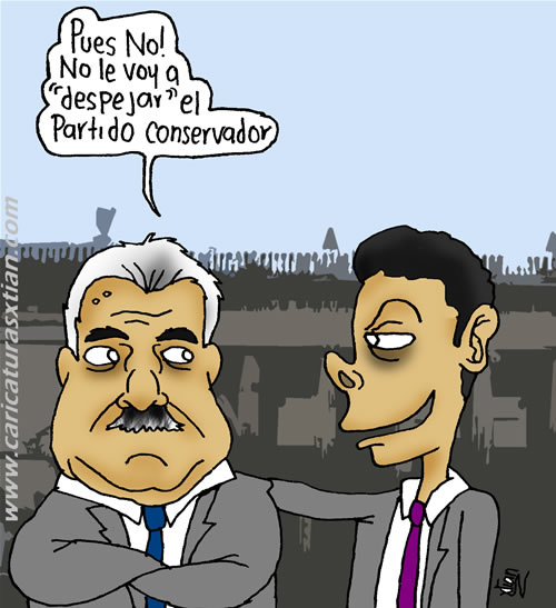 Andrés Pastrana a Juan Manuel Santos: —¡Pues no! No le voy a 'despejar' el Partido Conservador