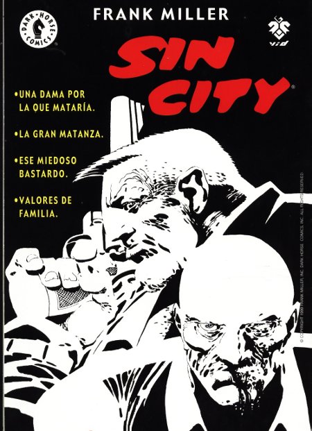 Portada de un cómic de Sin City