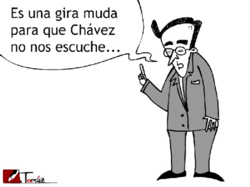 Uribe: 'Es una gira muda para que Chávez no nos escuche...'